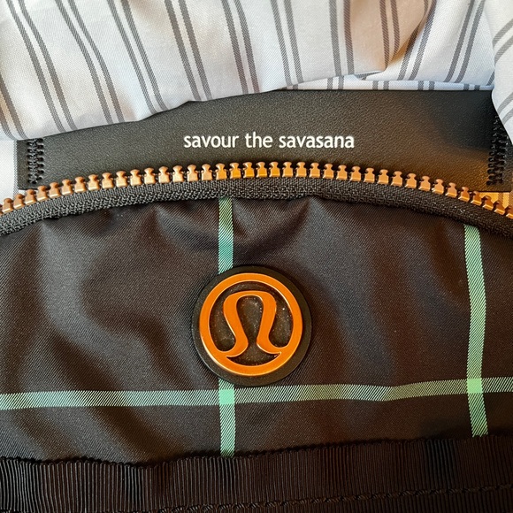 Lululemon Pack To Reality Backpack. Navy, green and rose gold - Picture 7 of 7